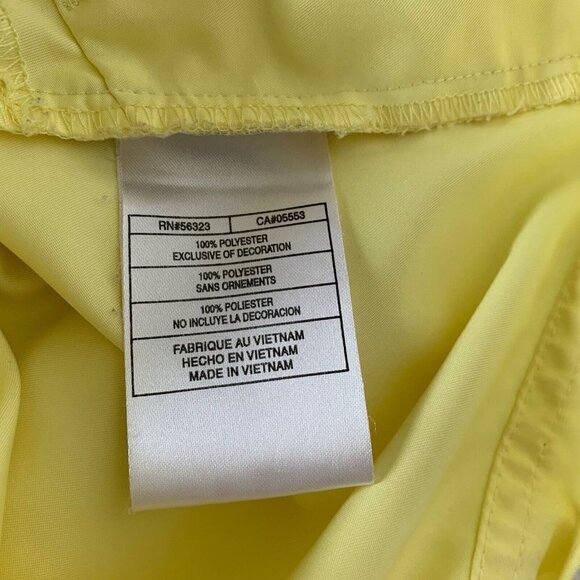 Nike Women’s Large Yellow Lightweight Windbreaker Full Zip Up Mock Neck - Picture 9 of 11